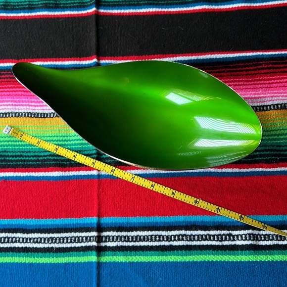 Vintage MCM Reed & Barton Enameled Silverplate Teardrop Dish - Picture 9 of 10